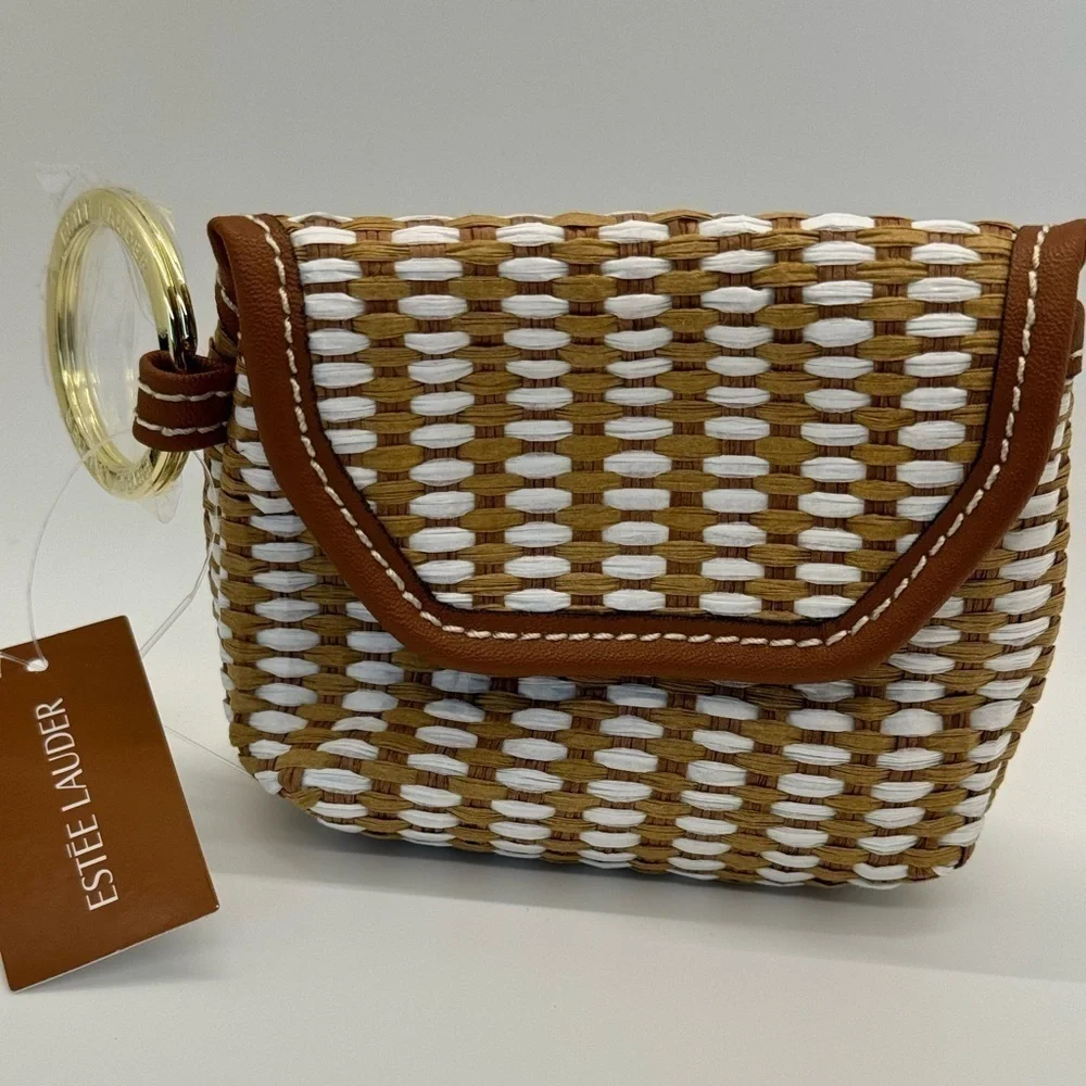 NWT Estée Lauder small cosmetic bag keychain